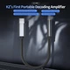 Підсилювач звуку для навушників KZ AM01 USB-C to 3.5 мм з потужним чіпом MAX97220 IC до 600 Ом Black - зображення 2