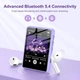 MP3 плеер ZAQE M4 Purple, на 128 ГБ с Bluetooth 5.4, встроенный усилитель звука, HD динамик, HiFi Sound FM-радио + чехол, наушники - изображение 3