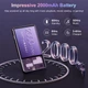 MP3/MP4 плеер Fanvace M36, на 80 ГБ, Bluetooth, WiFi, камера, динамик, ОС Android 13, Spotify Kids, Audible, Amazon Music, Play Store + чехол, наушники, защитная пленка - изображение 8