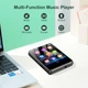 MP3 плеер ZAQE M4 Black, на 128 ГБ с Bluetooth 5.4, встроенный усилитель звука, HD динамик, HiFi Sound FM-радио + чехол, наушники - изображение 4