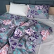 Простынь MirSon Бязь 17-0738 Lavender Smoke Blooms 220x240 см (2200010842029) - изображение 2