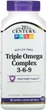 Омега 3 6 9 21st Century Triple Omega Complex 3-6-9 90 капсул в упаковке (ARE-573678) - изображение 1