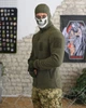 Тактическая флисовая кофта Patriot Олива мужская военная флиска с плотным поларом и велкро L - изображение 2