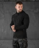 Тактична чоловіча флісова кофта Sota Black з липучками під шеврони, військова утеплена фліска S - зображення 1