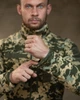 Тактическая флисовая кофта Patriot Пиксель мужская военная с липучкой и сетчатой подкладкой XXXL - изображение 6