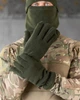 Комплект шапка баф рукавиці олива ВТ6387 (Заказать: Один размер) - зображення 4