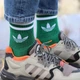 Чоловічі спортивні шкарпетки високі з принтом Adidas кольорові, Три пари/42-45р. - зображення 4