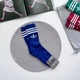 Мужские спортивные носки высокие с принтом Adidas цветные, Синие/42-45р. - изображение 1
