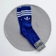 Мужские спортивные носки высокие с принтом Adidas цветные, Синие/42-45р. - изображение 2