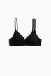 Бюстгальтер без кісточки H&M 271208310_black 85D Чорний - изображение 4