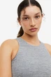 Топ спортивний H&M 271143646_lightgrey L Світло-сірий - зображення 2