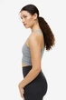 Топ спортивний H&M 271143646_lightgrey L Світло-сірий - зображення 4