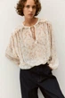 Блуза прозора H&M 271257114 S Світло-рожевий - зображення 2