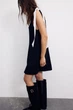 Сукня H&M 271245729_black XS Чорний/Білий - изображение 2