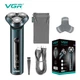 Электробритва роторная VGR V-310 2000 mAh IPX7 Dark Green (9107) - изображение 2
