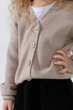 Кофта однотонная для девочки Lizi 2359 92 см Бежевый - изображение 4