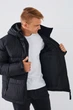 Куртка однотонная мужская Kings Wind 739 4XL Черный - изображение 5