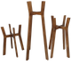 Подставка для вазонов WoodDecor косоногая средняя бук 210x650x430 мм Коричневый - изображение 4