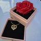 Подарочный набор Роскошное ожерелье с подвеской "I love you" и розой в коробке Розовый - изображение 14
