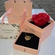 Подарочный набор Роскошное ожерелье с подвеской "I love you" и розой в коробке Розовый - изображение 15