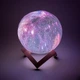 Настільний нічник світильник Magic 3D COLOR Moon Light RGB / Настільний світильник нічник 3D Космос з пультом - зображення 8