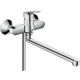 Змішувач для ванни Hansgrohe Logis з довгим виливом, хром (71402000) - изображение 3
