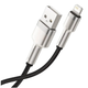 Кабель Baseus Cafule Series Metal Data Cable USB to Lightning 2.4A 1m Black (CALJK-A01) - зображення 5