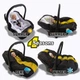 Всесезонный трансформер 4 в 1, вкладыш-конверт "All-Season Baby Travel CC", ART-0000685, чорный с желтым - изображение 2