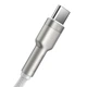 Кабель Baseus Cafule Series Metal Data Cable USB to Type-C 66W 1m White (CAKF000102) - зображення 3