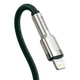 Кабель Baseus Cafule Series Metal Data Cable Type-C to Lightning PD 20W 1m Green (CATLJK-A06) - изображение 3
