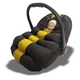 Всесезонный трансформер 4 в 1, вкладыш-конверт "All-Season Baby Travel CC", ART-0000685, чорный с желтым - изображение 9