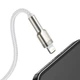 Кабель BASEUS Lightning Cafule Series Metal Data Cable |1M, 2.4A| (CALJK-A02) white - изображение 7