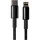 Кабель Baseus Tungsten Gold Fast Charging Data Cable Type-C to Lightning PD 20W 1m Black (CATLWJ-01) - зображення 1