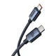 Кабель Baseus Crystal Shine Series Fast Charging Data Cable Type-C to Type-C 100W 1.2m Black (CAJY000601) - зображення 2