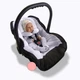 Всесезонный трансформер 4 в 1, вкладыш-конверт "All-Season Baby Travel CC", ART-0000683, чорный с розовым - изображение 1