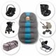 Всесезонный трансформер 4 в 1, вкладыш-конверт "All-Season Baby Travel CC", ART-0000698, серый с голубым - изображение 4