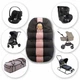 Всесезонный трансформер 4 в 1, вкладыш-конверт "All-Season Baby Travel CC", ART-0000683, чорный с розовым - изображение 4