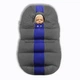 Всесезонный трансформер 4 в 1, вкладыш-конверт "All-Season Baby Travel CC", ART-0000700, серый с синим - изображение 10