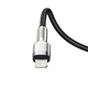 Кабель Baseus Cafule Series Metal Data Cable Type-C to Lightning PD 20W 1m Black (CATLJK-A01) - изображение 3
