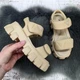Босоножки подростковые для девочки Jong Golf бежевые на платформе 32р (20,5 см) 5755 - изображение 8