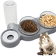 Кормушка 3в1 для животных со съемными мисочками Gatto миска для кошек и собак со встроенной поилкой, 500 мл, серый (101316789) - изображение 10