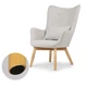 Крісло відпочинкове SOFOTEL Norse light gray - изображение 8