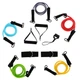 Еспандер Resistance Band багатофункціональний 5 джгутів Zelart FI-5449 (5 еспандерів, кріплення на двері, 2 руків'я, 2 лямки) - зображення 1