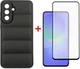 Комплект чехол для смартфона + стекло DENGOS Soft для Samsung Galaxy A36 Black (DG-KM-140) - изображение 1