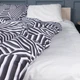 Комплект постельного белья MirSon Полуторный 143х210 см 17-0629&nbsp;Diamond&nbsp;Black&nbsp;White Бязь (2200008464431) - изображение 3