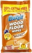 Серветки для чищення підлоги Duzzit Wood Floor Wipes для прибирання дерев'яних та ламінатних покриттів 24 шт. - зображення 1