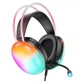 Игровые наушники с микрофоном HOCO W109 Plus RGB для компьютера ноутбука |USB 7.1, 2 м| Черный - изображение 6