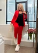 Классический костюм тройка 4417241 Красный 60-62 - изображение 1