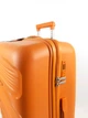 Валіза з поліпропілену протиударна FM Travel 76 х 46 х 28 см 115 л Жовтогаряча - зображення 6