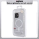 Прозорий чохол iPhone 14 Pro Max MagSafe Remax Crys Series Magsafe Magnetic Phone Case - зображення 9